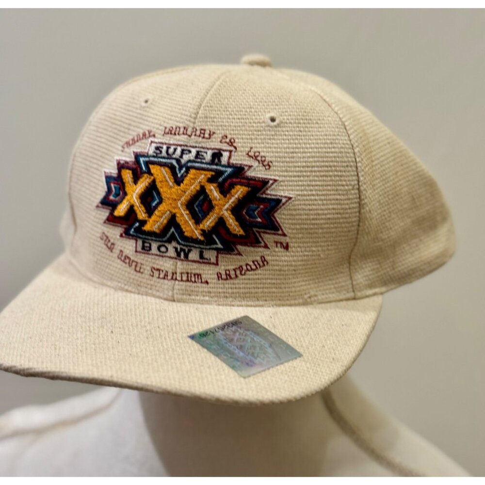 2PC VTG Pittsburgh Steelers adjustable HATS - 96' Super Bowl XXX & NWT team LOGO